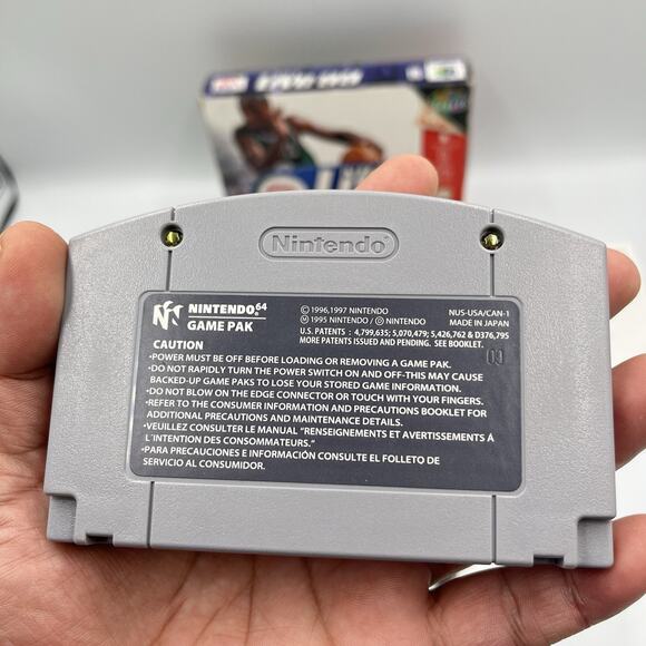 NBA Live 99 N64 Nintendo 64 Complete CIB Very Good Condition w/ Poster! NICE! - Picture 12 of 16